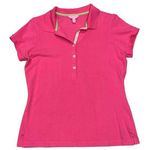 Lilly Pulitzer Pink Pique Polo Shirt Top Women’s size XL Photo 0
