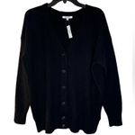Madewell Harlow Boyfriend Cardigan - True Black Size XS Photo 2