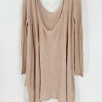 We The Free Beige Long Sleeve Scoop Neck The Incredible Tee Top Medium FLAWED Photo 3