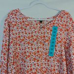 Mario Serrani  Tunic Top Pink Floral Casual  Size 2X Photo 2