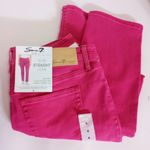 Seven7 NWT Women's  Pink Slim Straight Jeans Pants, size 4 Photo 4