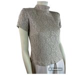 Vintage Y2K Bari Jay Champaign Maxi Dress Gown lace bodice full skirt size 11 Photo 2