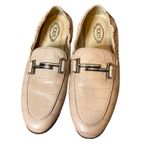 Tod's Tod’s Double T Croc-Embossed Leather Loafers Photo 1