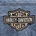 Vintage HARLEY DAVIDSON Denim Jean Jacket Women's Size Medium to Large Blue Photo 8
