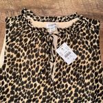 J.Crew NWT Leopard Print Tie-Neck Ruffle Tank Top Photo 6