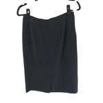 Nine West Pencil Skirt Faux Wrap Draped Lined Black 2 Photo 1