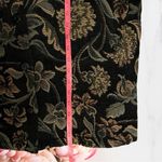 Sarah B Studio medium floral print tapestry jacket~ Sz Large Black Photo 4