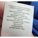 Anne Klein  Sleeveless V Neck Pleated Royal Blue Top Women's Size L Photo 6