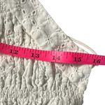 SABO Backless Anella Mini Dress White Eyelet Lace Up Back Smocking front. Size 4 Photo 5