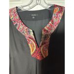 Rafaella  Paisley Style Print Bohemian Style 3/4 Sleeve V-Neck Tunic (Size L)‎ Photo 4