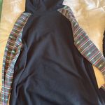 Rock and roll denim hoodie Black Photo 1