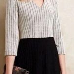 Ganni Anthropologie  Black and White Dress Photo 0