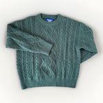 Aelfric Eden Cable Knit Pullover Womens Size Small Fisherman's Sweater Blue Photo 0