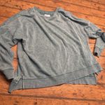 Colsie Sweatshirt Womens Large Green Distressed Crewneck Pullover‎ Lounge Top Photo 0