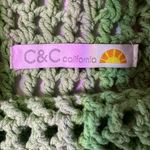 C&C California  Green Crochet Tote Photo 1