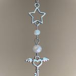 Handmade retro vintage fairy Kawaii y2k style star & heart key dangle hair clip ⭐️🌙💕 Photo 0