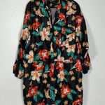 ZARA Floral Raincoat Style Oversized Jacket Photo 0