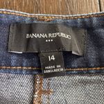 Banana Republic  Center Split Hem Retro Chic Maxi Denim Jeans Blue Size 14 NEW! Photo 5