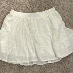 Le lis white eyelet skirt Sz L Photo 0