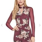 Guess Y2K Whitney Mesh Inset Mini Dress Color Regal Plum Multicolor Size XS Photo 0