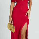 Showpo  Red Formal Off Shoulder Bodycon Dress Photo 0