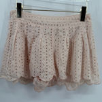Free People Free‎ People light pink eyelet shorts size xs NWT Photo 0