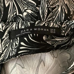 ZARA  Woman Black White Floral Dress Medium Photo 5