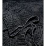 UGG Angeline XL Cape Poncho Ladies Black Cable Knit Sweater Arm Holes Pockets Photo 10