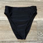 Sz S Swimwear High Thigh Cut Black Bikini Bottoms Cute! Photo 1