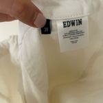 Anthropologie Edwin Malia Crop Utility Boyfriend Mid Rise Jeans Eggshell Size 30 Photo 6