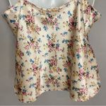 Vintage LCA Intimates Camisole Floral Satin Cream Lingerie Size 6 Medium Flawed Pink Photo 8