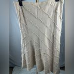 Insight Women's Beige Frayed Linen Cotton Jacket Dress Suit Set blazer Size 12 Photo 6