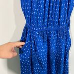 Lucky Brand Women's Blue Printer Halter Boho Maxi Dress Size XS Photo 6
