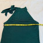 Motf Green Halter Style Top Size Large (runs small) Thin Material Office Photo 7