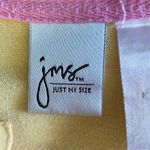 Just My Size  Yellow Lace Up Tee Photo 4