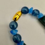 Avon vintage South of France blue beaded triple strand necklace Photo 7