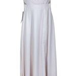 Azazie NWT  Alva Bridesmaid Dress Blushing Pink Maxi Length High Slit V Neck 2 Photo 0