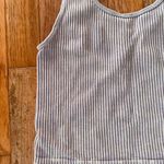 pastel light purple v neck ribbed cropped tank top Size M Photo 13
