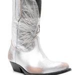 Golden Goose Silver Wish Star Low Boots 37 Photo 1