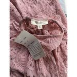Rebellion NWT Again Mauve Pink Floral Lace Overlay Shift Dress Size Small Photo 3