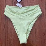 l*space NWT Court Bitsy Bikini Bottom Light Olive Pointelle Photo 2