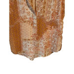 Cupcakes and Cashmere Blouse Women's XS V Neck Sleeveless Orange Floral Top NEW Photo 3