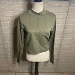 Old Navy  Seamless Olive Green Long Sleeve Athletic‎ Top Thumb Hole Mock Neck 2X Photo 1