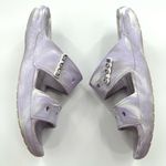 Crocs Purple & White Classic Marbled Two Strap Sandal Photo 3