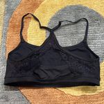 Aerie Black Lace Racerback Athletic Workout Active Sports Bra Size Small Photo 1