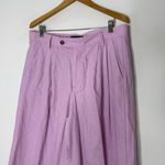 Banana Republic Pleated Linen Blend Wide Leg Pants Trousers Pink Size 14 NWT Photo 6