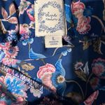 Blue Rain  Boho Floral Maxi Skirt Charles Style Size Large Photo 4