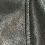 Baccini Women’s Faux Leather  black blazer jacket, size large. Photo 3