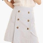 J.Crew NWT Seersucker Button-front Mini Skirt Size 6P Photo 0