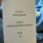 Moondance Lake Blue Ivory Marled Sweater Hoodie Lightweight Soft Womens Medium Size undefined Photo 9